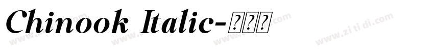 Chinook Italic字体转换 Chinook Italic字体转换